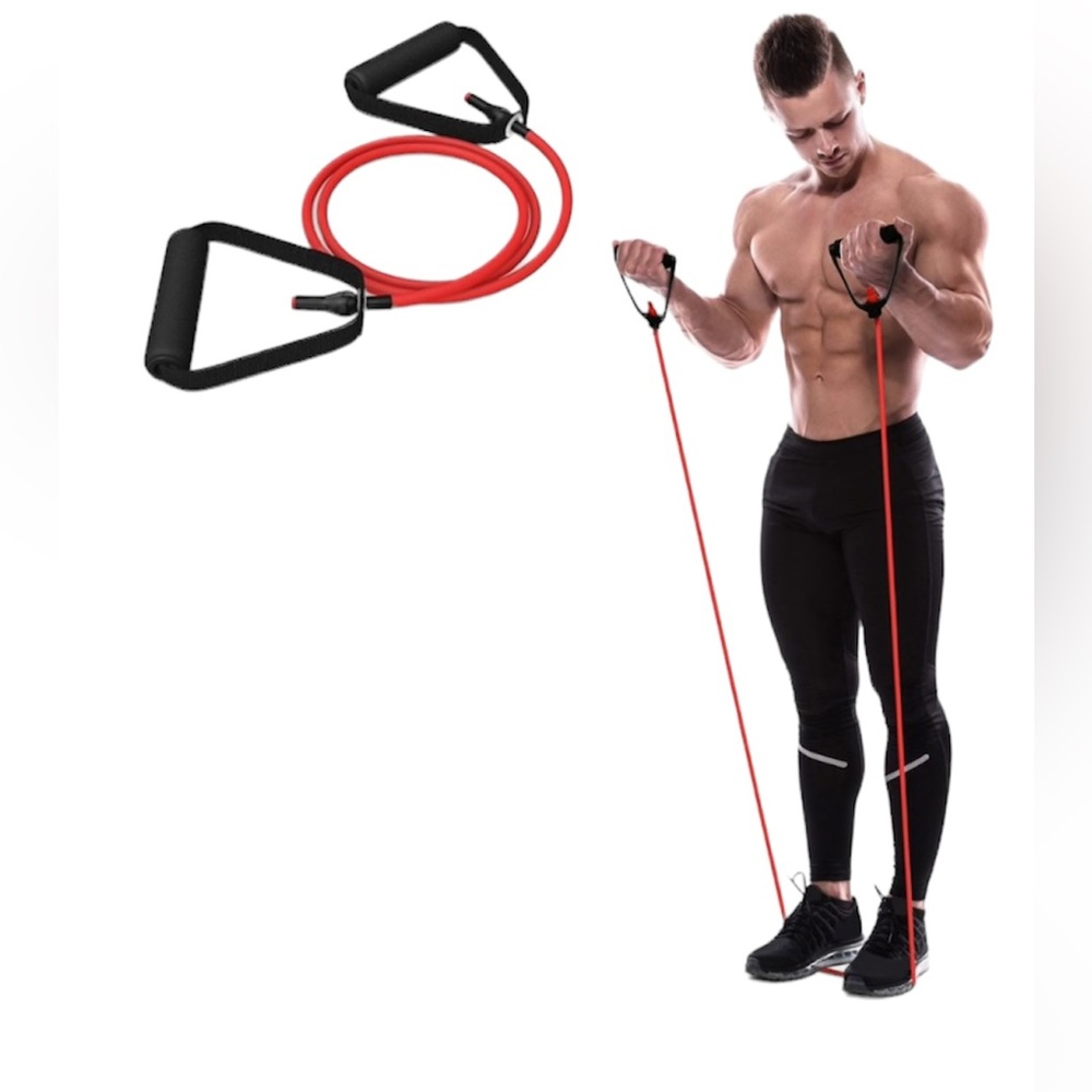 Fitness Exercise Cord Pull Rope Stretch Resistance Band Elastic Yoga Training